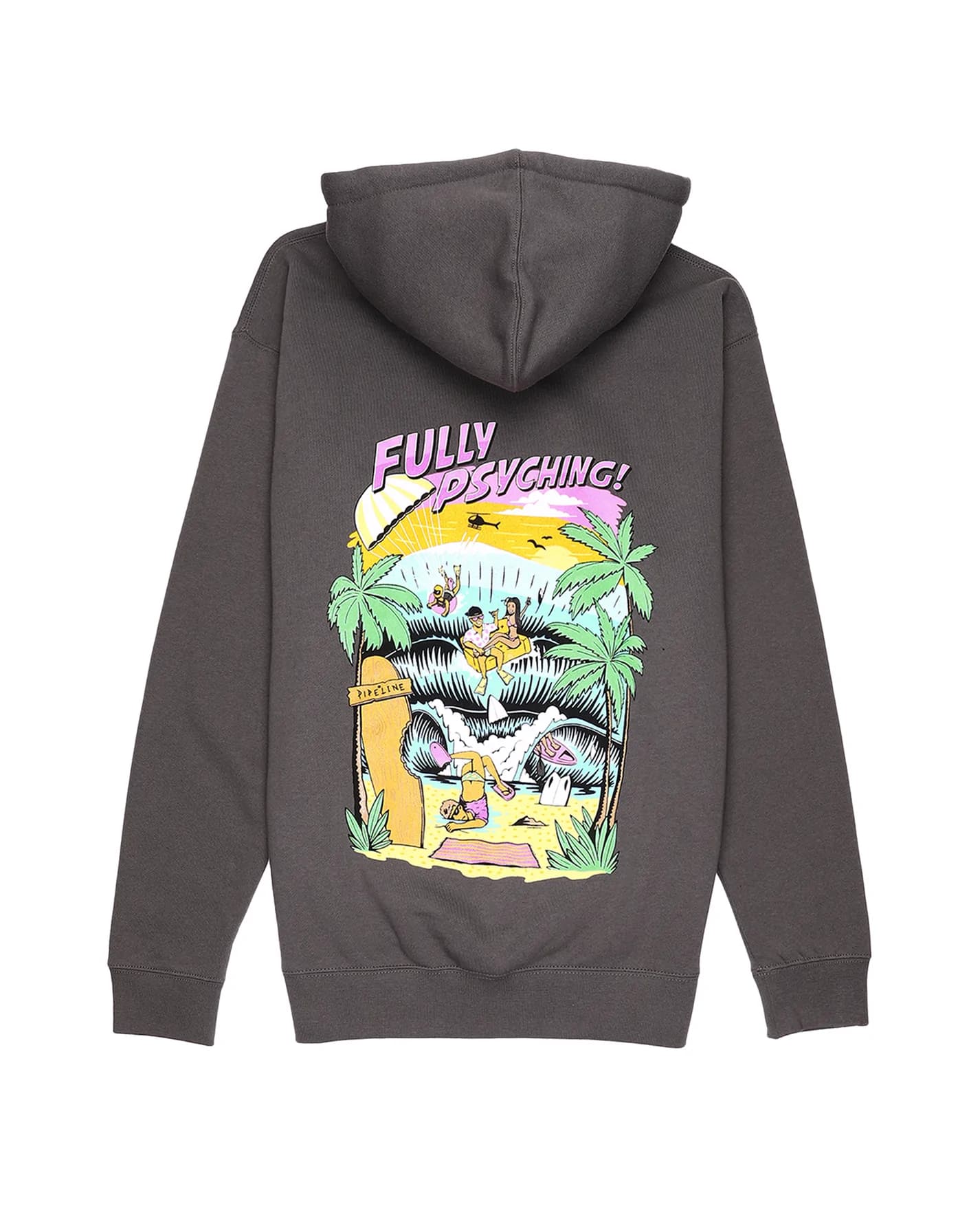 Fully Psyching | Charcoal Hoodie