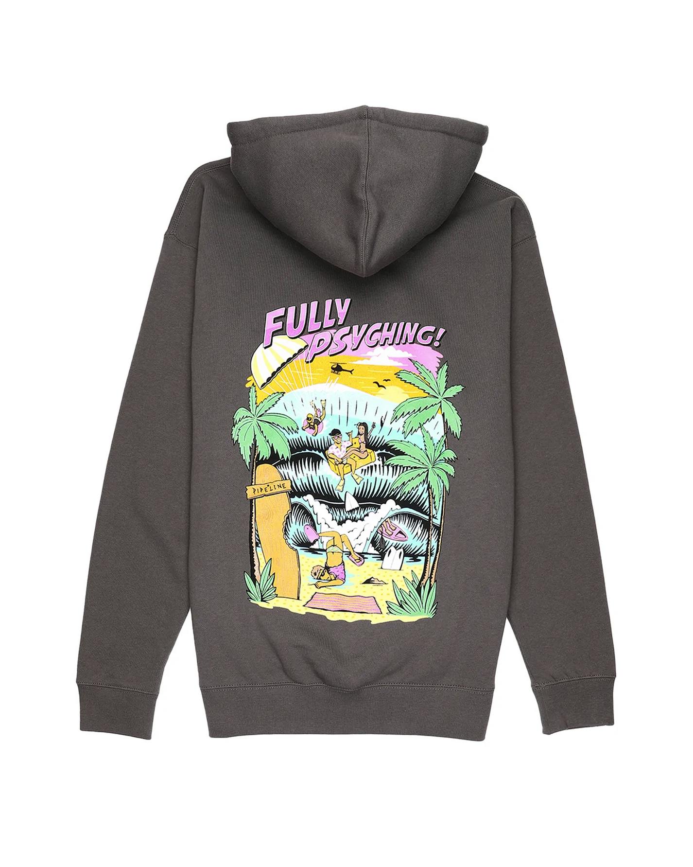 Fully Psyching | Charcoal Hoodie